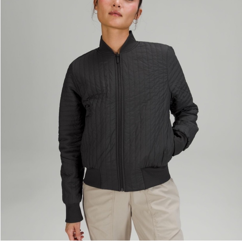 Lululemon Non Stop Reversible Bomber Jacket size 8
